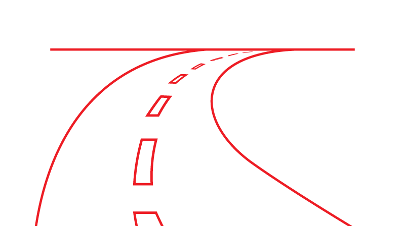 Ikon Veje og stier Skitse over vej og stier - illustration